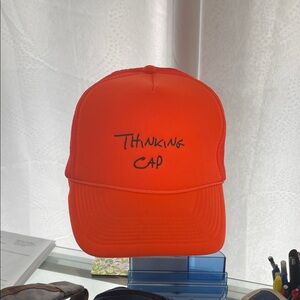 Orange Thinking Cap Hat
